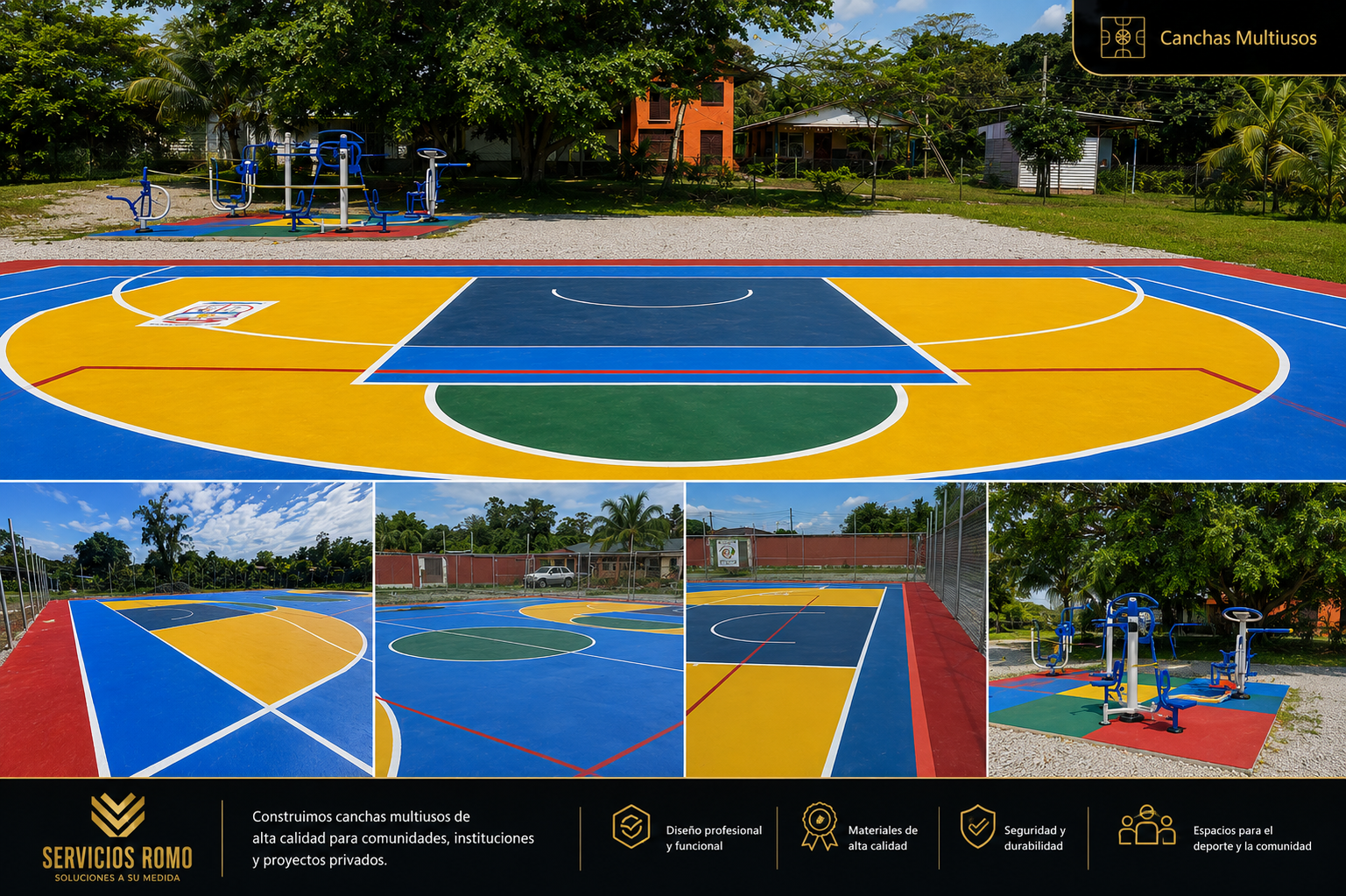 Canchas Multiusos en Filadelfia de Limón